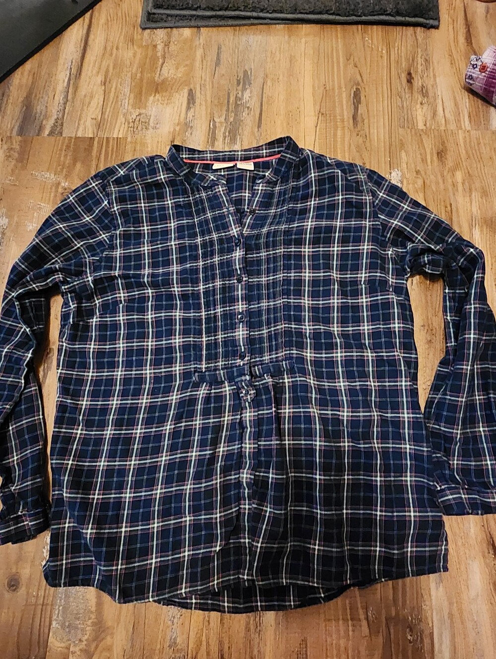 L.L.Bean Plaid Blouse